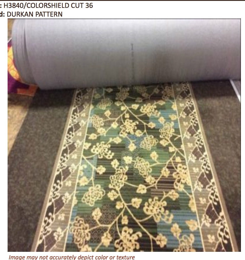 carpet 15 foot wide. 36 oz hallways - 15 wide with attached pad. $8.99 yd. carpet foot